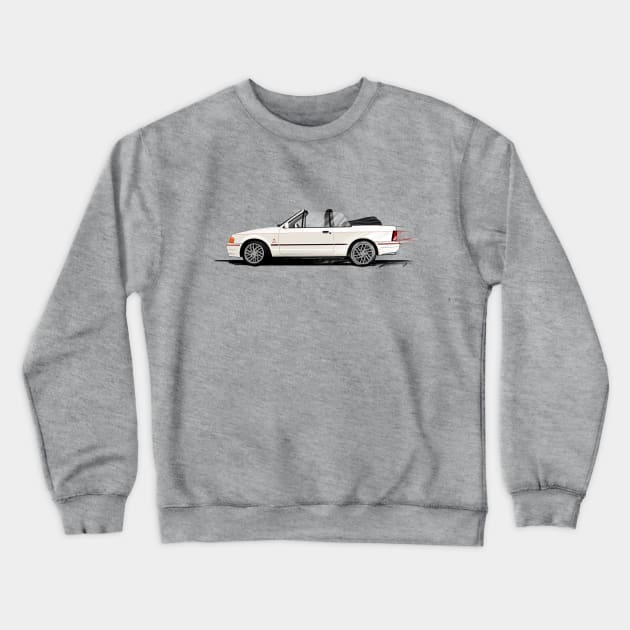 Ford Escort Xr3i Cabriolet - Roadside Icons Crewneck Sweatshirt by y30man5